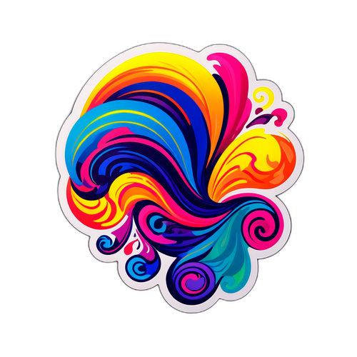 उत्साह का सार दर्शाने वाला सारगर्भित स्टिकर