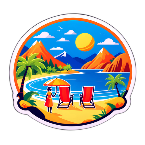 愉悦的悠闲旅行生活场景