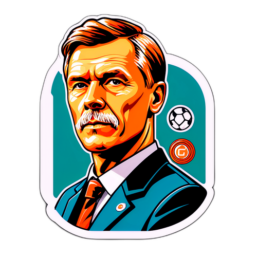 Stylisert portrett av Ole Gustav Gjekstad