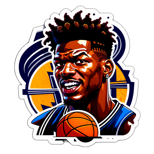 Cool na Sticker ng Basketball Player