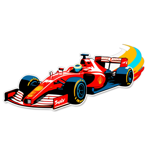 Racen met Snelheid: Formule 1 Sticker