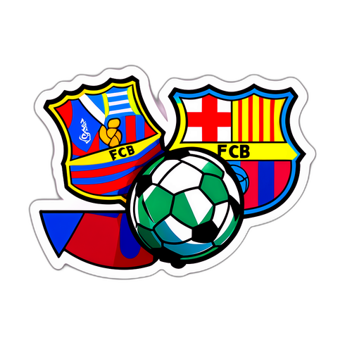Sporty klistremerke for FC Barcelona vs. Elche