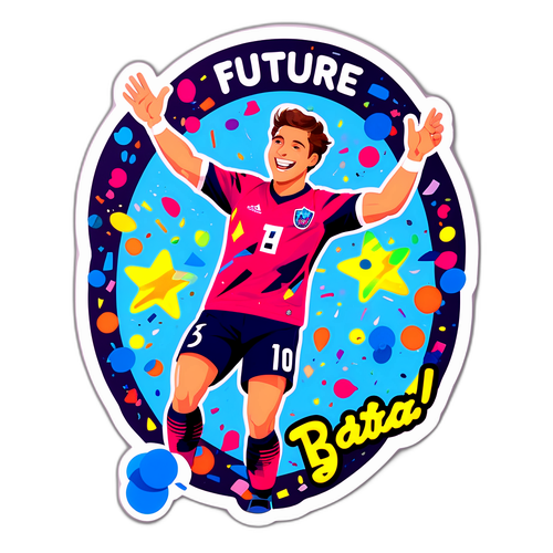 Stiker Charles De Ketelaere Merayakan Gol