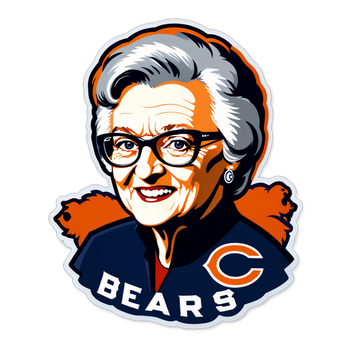 Virginia McCaskey Tribute Sticker