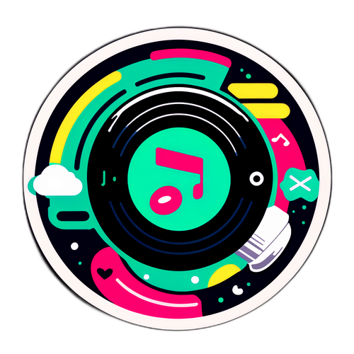 Nostalgisk klistermärke inspirerat av Spotify Wrapped