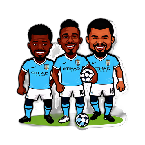 Stiker Humor Pertandingan Manchester City vs Newcastle