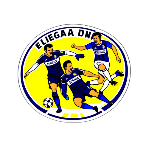 Stiker Pertandingan Sepak Bola Dinamo Zagreb vs Fenerbahçe