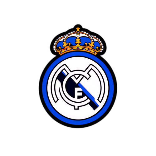 Real Madrid logó stílusos háttérrel