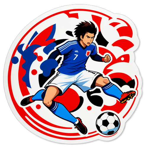 情熱の瞬間：サッカー日本代表応援ステッカー