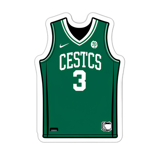 Στεγανό αυτοκόλλητο με φανέλα Celtics