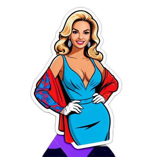 Glamour Sticker met Adriana Karembeu