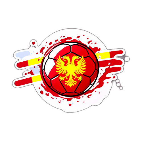 Mpira wa Miguu wa Bendera ya North Macedonia na Latvia