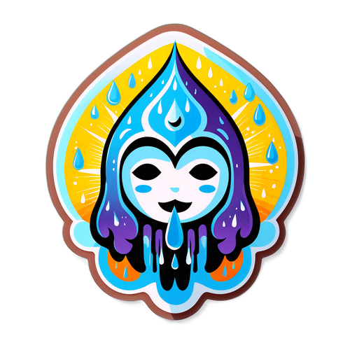 神の雫をもたらす精霊のキャラクターイラスト