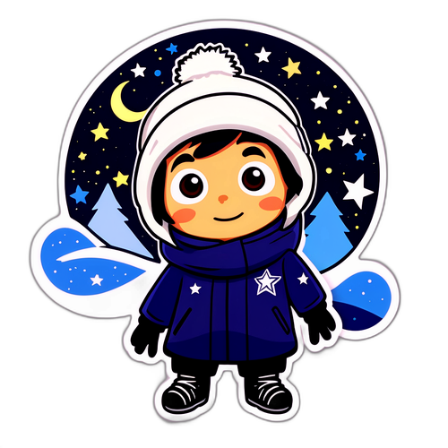 Yıldızlı Gökyüzüne Bakan Karakter