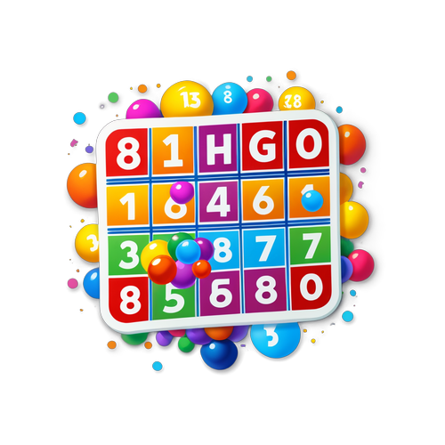 Renkli Sayılarla Şanslı Bingo Kartı