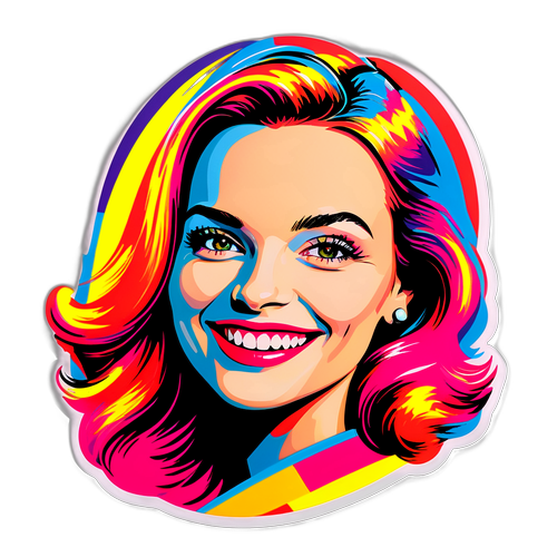 Pportrét Markéty Šichtařové v pop art stylu