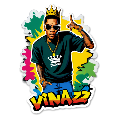 Kungen av Dancehall: Hylla Vybz Kartel med en Cool Sticker som Du Inte Får Missa!