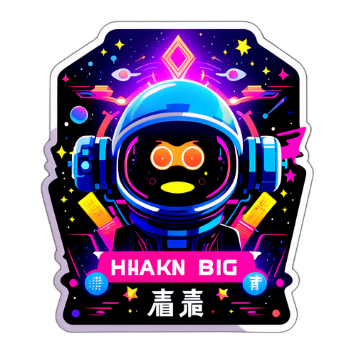 霍金效應科技貼紙