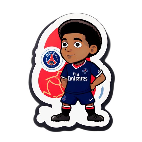 유머러스한 디자인의 PSG 공식 캐릭터 스티커