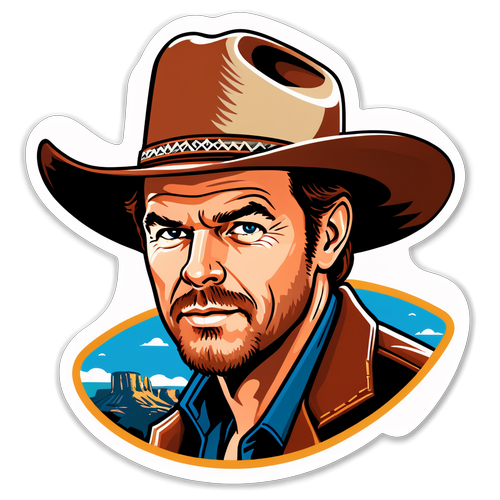 Cowboy Tribute Sticker to Taylor Sheridan