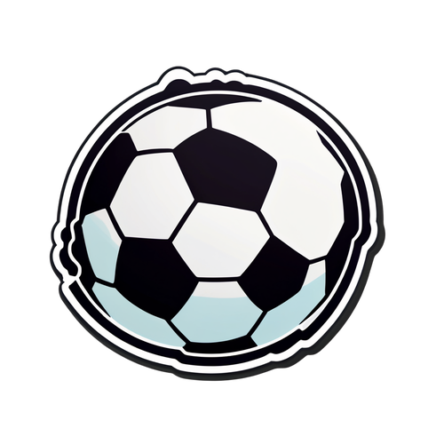 Takım Çalışmasını Sembollerle Taşıyan Eğlenceli Futbol Sticker'ı