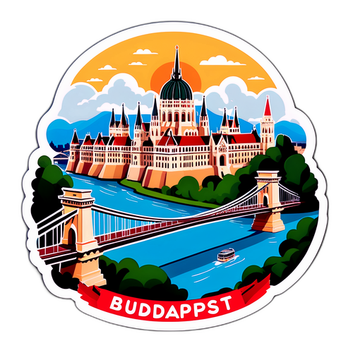 Vennlig klistremerke av Budapest