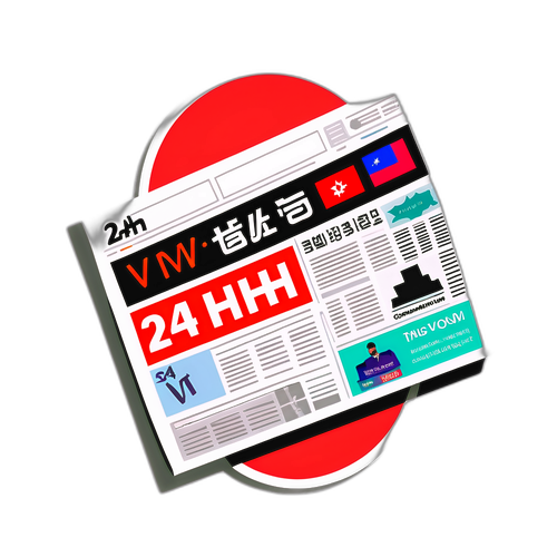 Sticker phong cách báo chí của 24h.com.vn