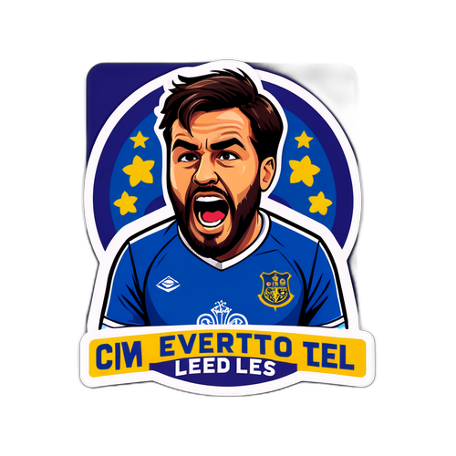 Sticker thể hiện cảm xúc của fan khi Everton đấu với Leeds