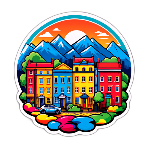 Kolorowe Kamienice w Bristolu