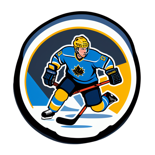 Klassiska Tre Kronor! Karjala Cup Sticker Med En Explosion Av Hockeyspänning!