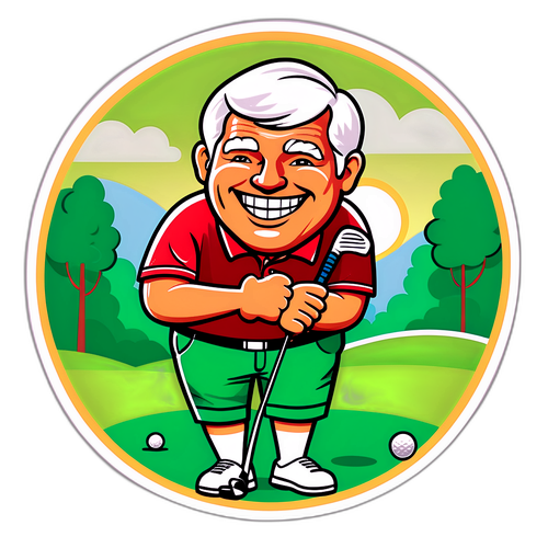 Playful Golf Illustration