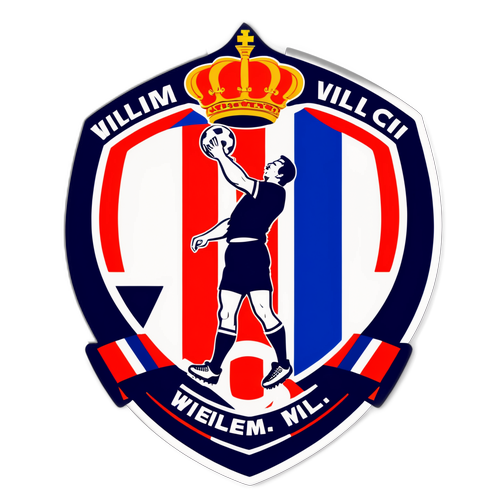 Logo Willem II dengan Bendera Belanda dan Memori Sepak Bola