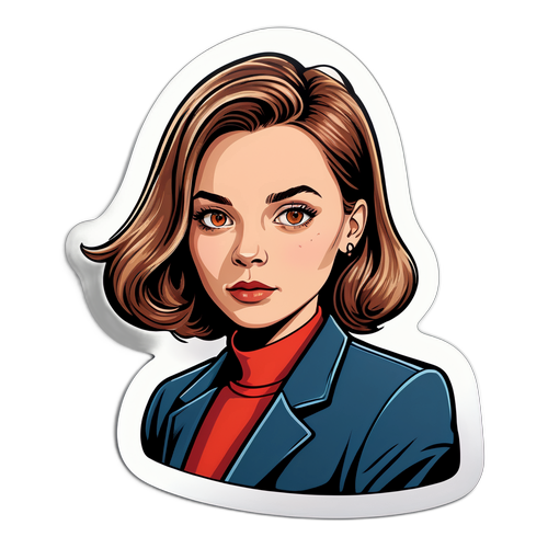 Rysunek w charakterystycznym stylu graficznym Agaty Kuleszy