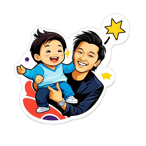 明星家庭的音乐会快乐时光