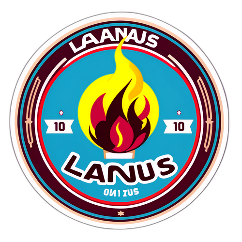 Sticker Retro de Lanús