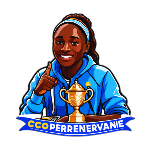 Coco Gauff’s Achievement Celebration Sticker