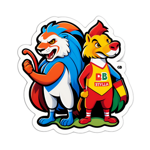 Desenho Estilizado dos Mascotes da Série B