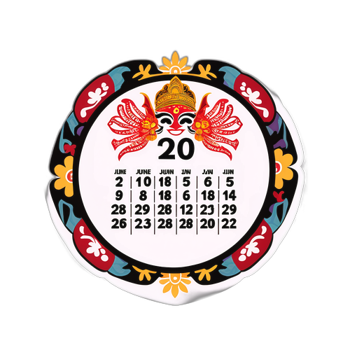 Stiker Kalender Jawa Juni 2025