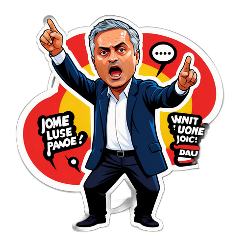 Animasjon av Jose Mourinho i kamp