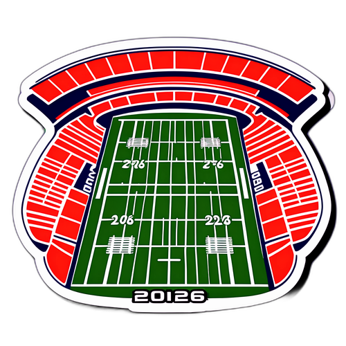 Super Bowl 2026 - Jalkapallokenttä ja Fanit