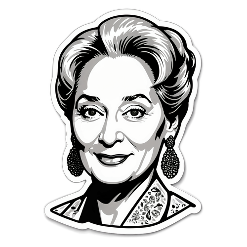 Portret Meryl Streep z jej najpopularniejszymi rolami