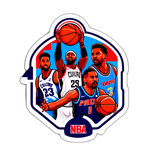 Adesivo da Cultura do Basquete NBA