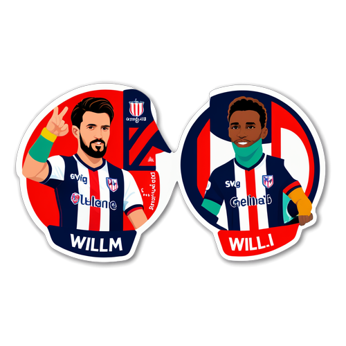 Sticker voor de wedstrijd Willem II tegen Groningen