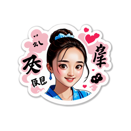 赵丽颖的动态表情贴纸