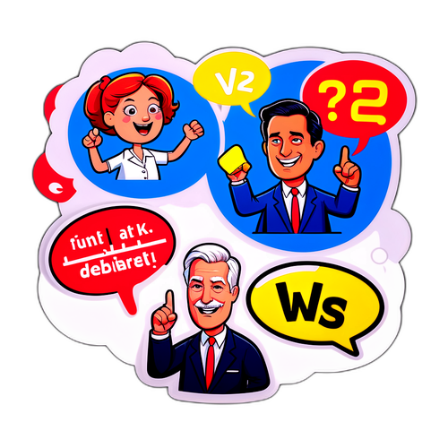 Morsom debattemblem for TV2 Partilederdebatt