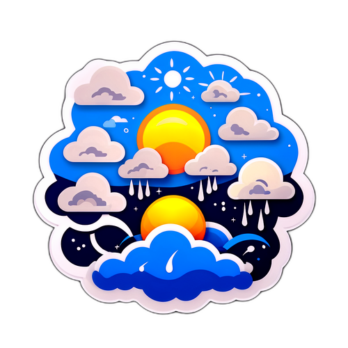 Nhãn dán thời tiết hàng tuần