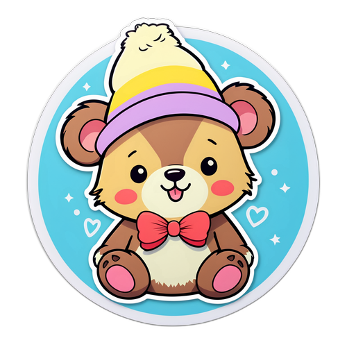 Kærlig Labubu-klistermærke