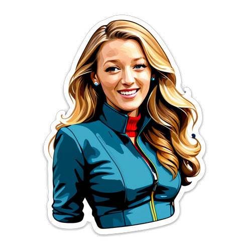 Charming Blake Lively: A Sticker of Joy