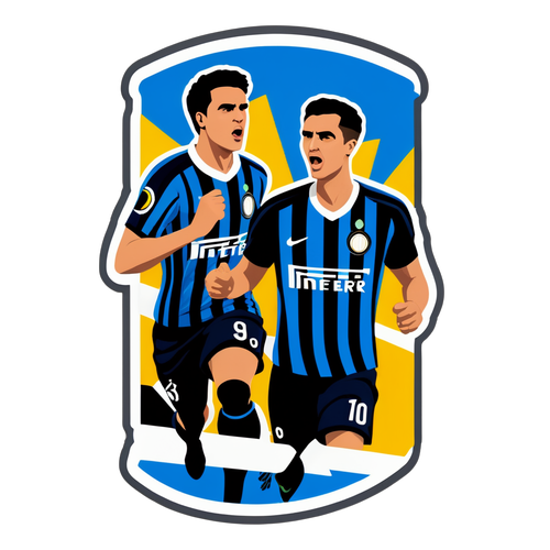 Những chiếc áo đấu Como và Inter đối đầu trong sân vận động