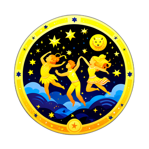 Tanssivat horoskooppimerkit tähtitaivaan alla